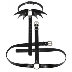 Kinky Party Collier Sm + ceinture Belt Wing Noir